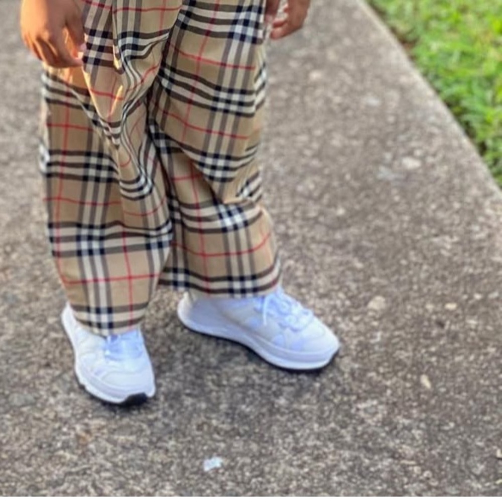 Burberry Kids White Sneakers